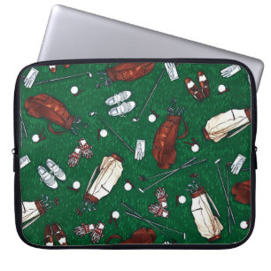 Tee Time Golf Mönster Laptop sleeve