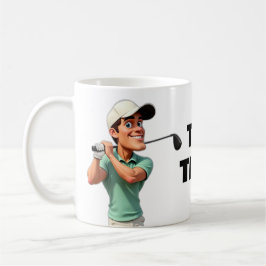 TEE TIME Golf Sport Goods Novelty Office Kaffemugg