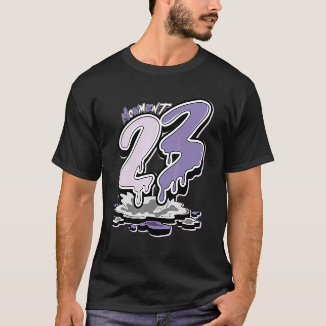 Tee to Match JD 11 Low Pure Violet Dripping Number (Framsida)
