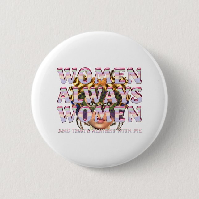 TEE Women's Empowerment Buttons Knapp (Framsida)