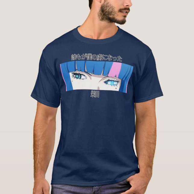 TeeAddictions Anime Eida Skurk samling retro T Shirt (Framsida)