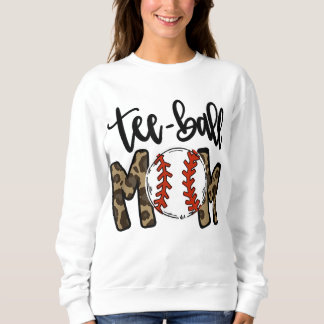 Teeball Mamma Leopard Mamma Funny Boll Mamma Mor D T Shirt