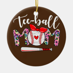 Teeball Mamma Mors dag Boll Mamma Cute Trendig Julgransprydnad Keramik