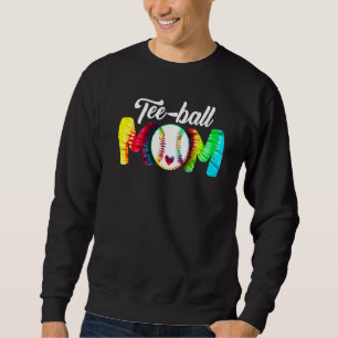 Teeball Mamma Tie Dye mamma Mors dag Fantastisk Lång Ärmad Tröja