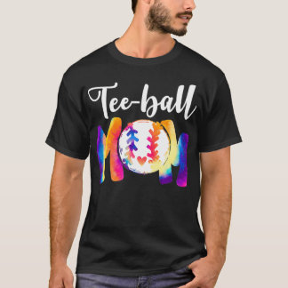 Teeball Mamma TieDye Funny Boll Mamma Mors dag T Shirt