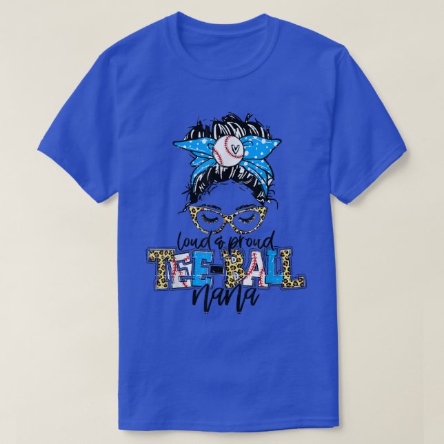 TeeBall Mimi Leopard Loud & Proud Nana Grandma Tee (Design framsida)