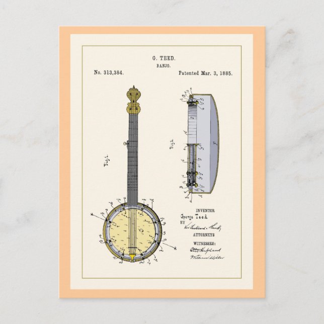 Teed Patent-vykort Vykort (Framsida)