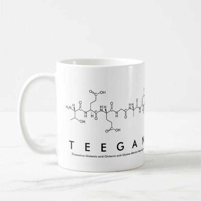Teegan peptide namn mugg (Vänster)