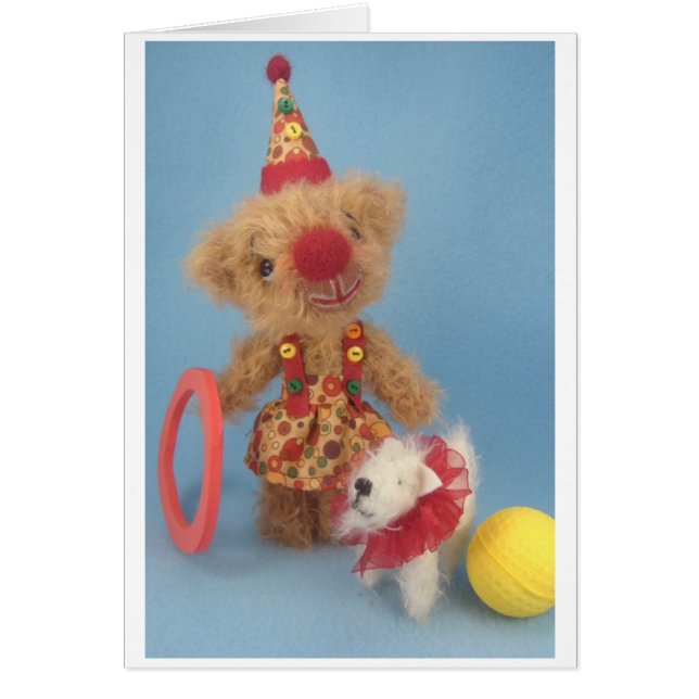 Teehee & henne hund, Popcorn OBS Kort (Framsidan)