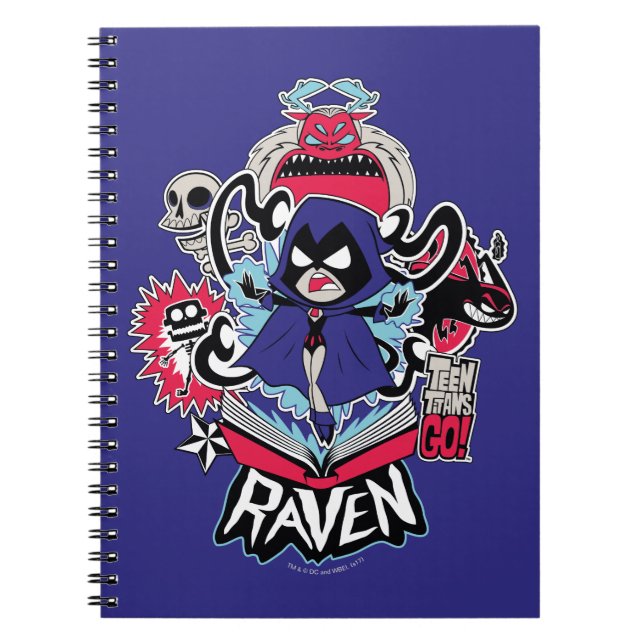 Teen Titans Go! | Raven Demoniska Krafter Grafik Anteckningsbok (Framsidan)