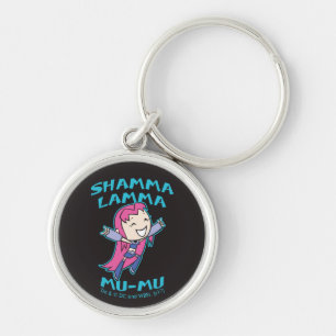 Teen Titans Go! Starfire "Shamma Lamma Mu-Mu" Rund Silverfärgad Nyckelring