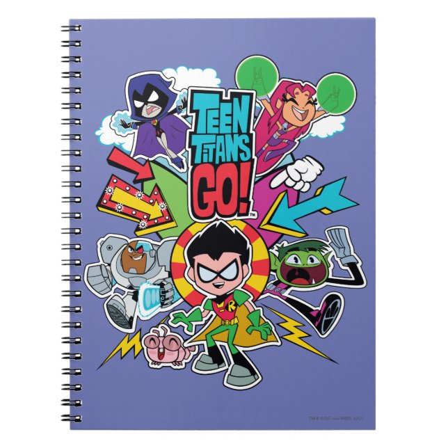 Teen Titans Go! | Team Arrow Grafik Anteckningsbok (Framsidan)