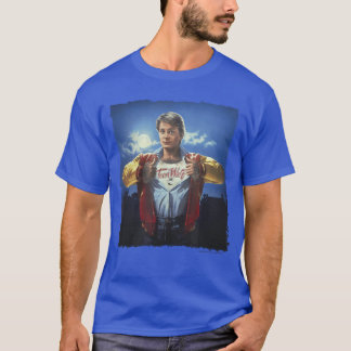 Teen Wolf Scott Howard Klassisk Filmplakat Vintag T Shirt