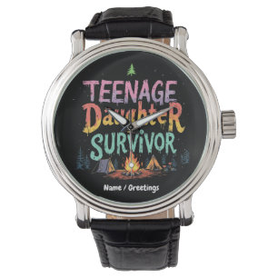 Teenage DaughSurvivor Funny Parentings-citat Armbandsur