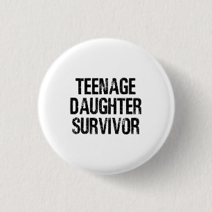 Teenage DaughSurvivor Funny Vintage Knapp