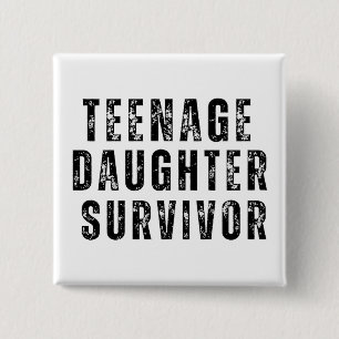 Teenage DaughSurvivor Funny Vintage Knapp