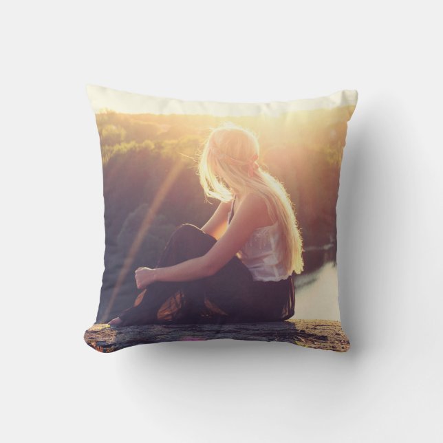 Teenage Girls Bohemian Pillow Kudde (Framsida)