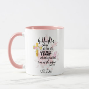 Teenage Goddotters Gift Personlig Proverb Mugg