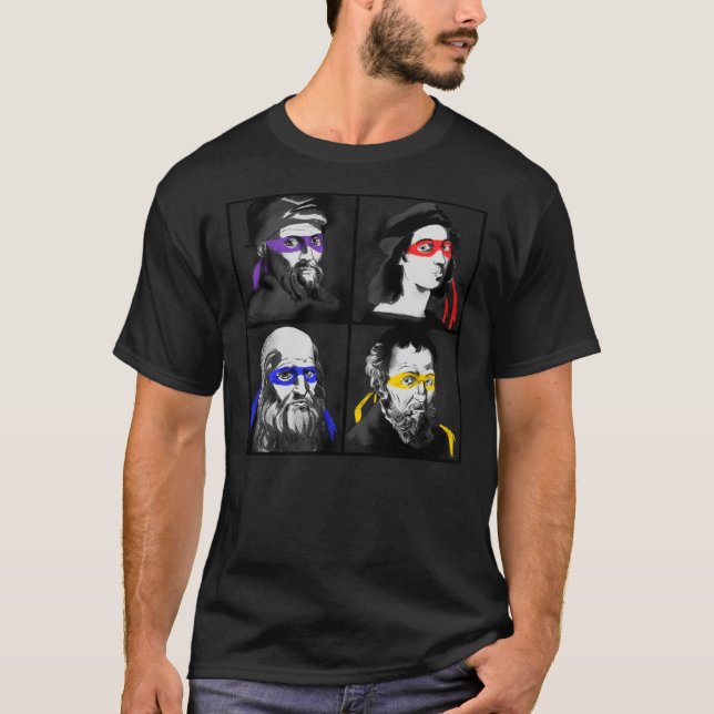 Teenage Mutant Ninja Painters Classic T-Shirt (Framsida)