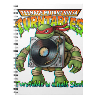 teenage mutant ninja skivspelare anteckningsbok