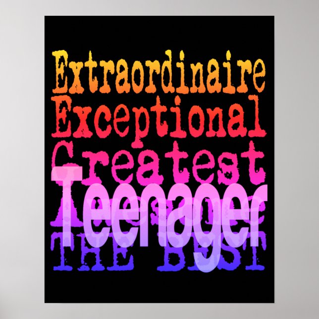Teenager Extraordinaire Poster (Framsidan)