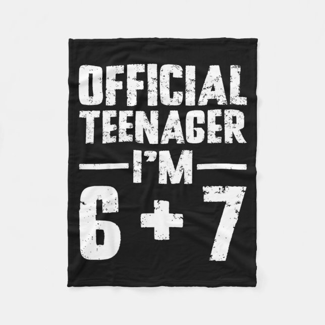 Teenager I'm 13th Birthday 6 7 Meme Six Seven Slan Fleecefilt (Framsidan)