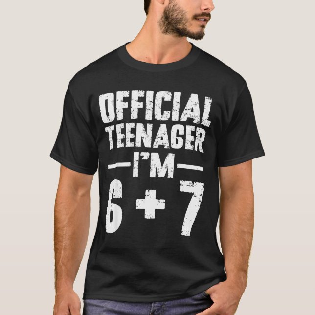 Teenager I'm 13th Birthday 6 7 Meme Six Seven Slan T Shirt (Framsida)