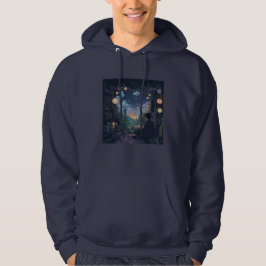 teenager sitting in his room hoodie