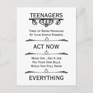 Teenagers Act nu Vykort