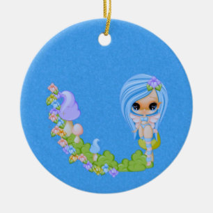 Teensy Fae Cute Fe Julgransprydnad Keramik