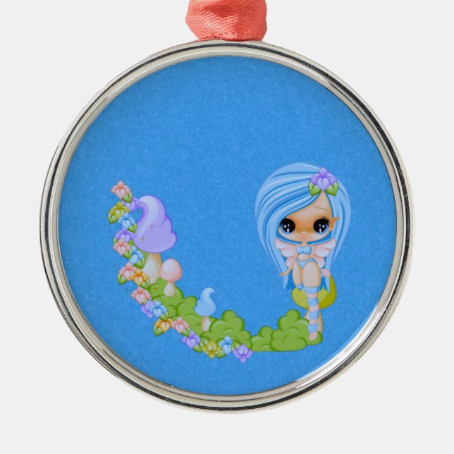 Teensy Fae Cute Fe Julgransprydnad Metall (Framsidan)
