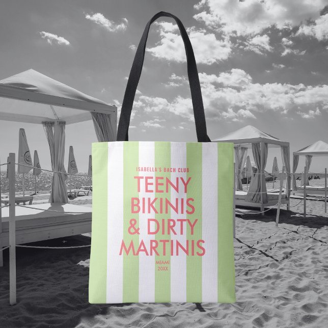 Teeny Bikinis & Dirty Martinis Bach Klubb Rand Tygkasse (Skapare uppladdad)
