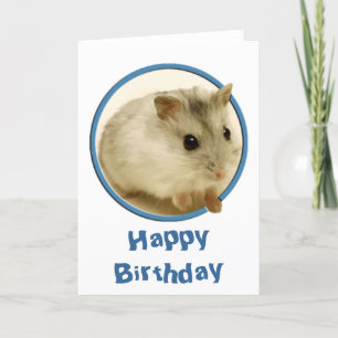 Teeny Hamster Birthday Kort