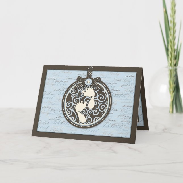 Teeny Toes BLU-kort Kort (Framsida)