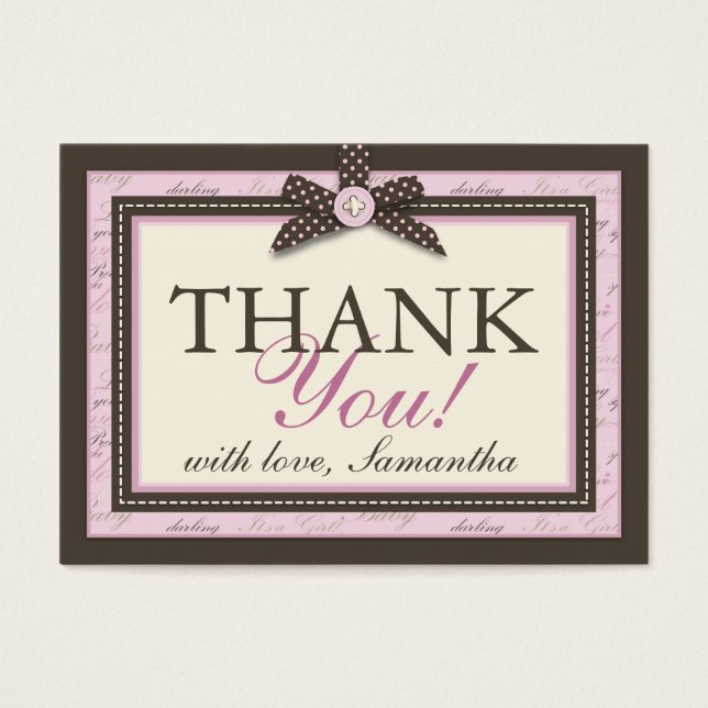Teeny Toes PNK TY Märkre Visitkort (Framsidan)