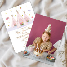 Teepee Spa Birthday Photo Party