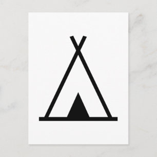 Teepee tält vykort