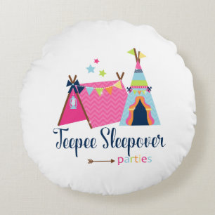 TeepeeSleepoverpartyn Rund Kudde