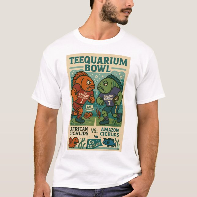 Teequarium Bowl - African vs Amazon Biljett T Shirt (Framsida)
