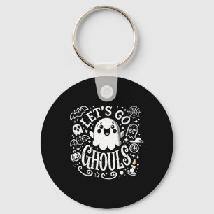 Tees Halloween Lets Go Ghouls Ghost Småbarn Women Nyckelring