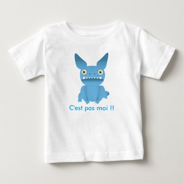 teeshirt enfant monstre bleu tee (Framsida)
