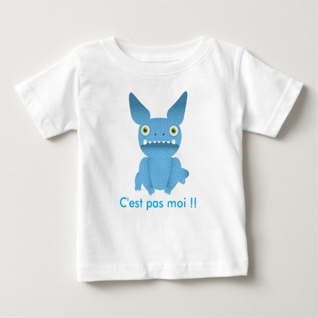 teeshirt enfant monstre bleu tee shirt (Framsida)