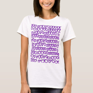 Teeth Dentist Tandvård Orthodontist lila NEON T-shirt