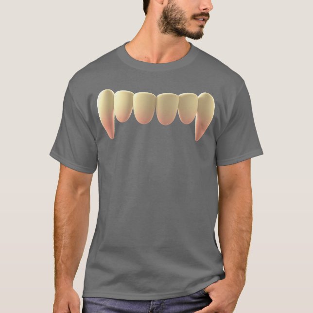 Teeth halloween-vänner t shirt (Framsida)