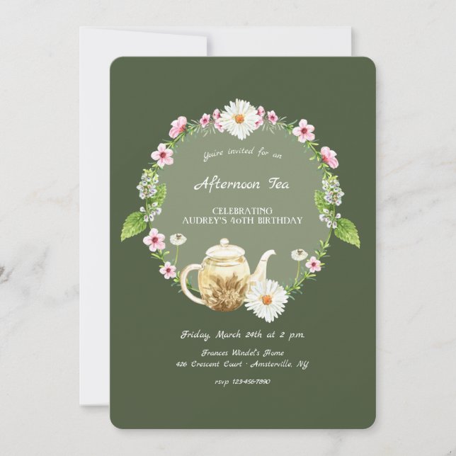 Teetid Inbjudningar (Framsida)