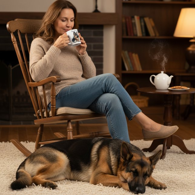 Teetid Med Min Herde Modern Kaffemugg (Skapare uppladdad)