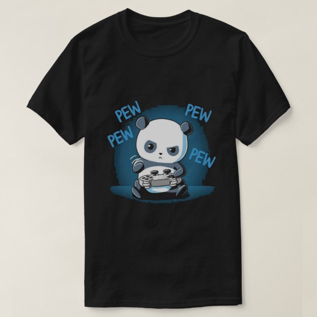 TeeTurtle Standard Pew Panda T Shirt (Design framsida)