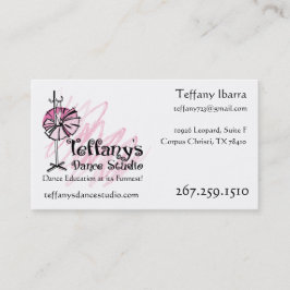 Teffany's Dance Studio Företagskort - Anpassad Visitkort