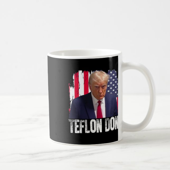 Teflon Don Donald Trump Fotografi Från Anhållande  Kaffemugg (Höger)