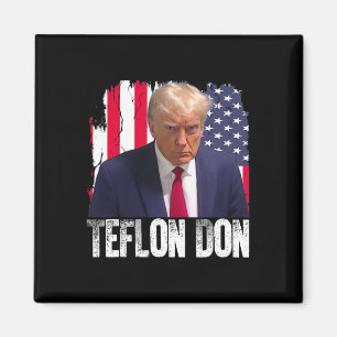 Teflon Don Donald Trump Fotografi Från Anhållning Magnet